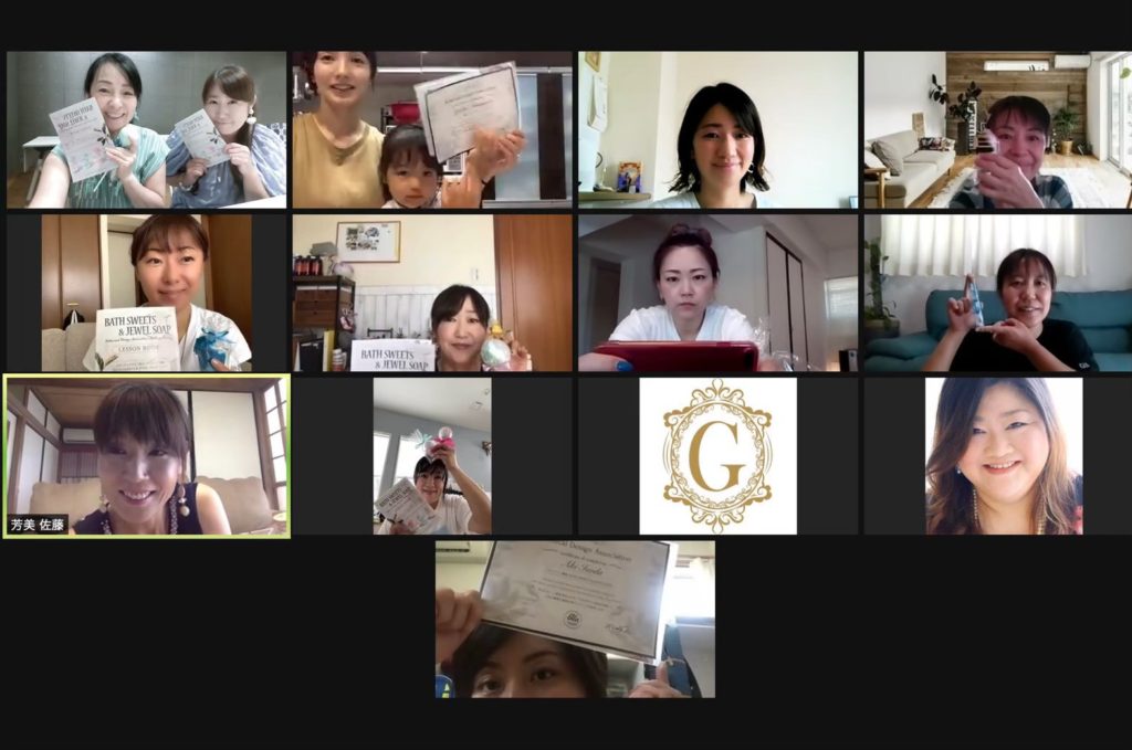 バスボム作り　ワークショップ風景