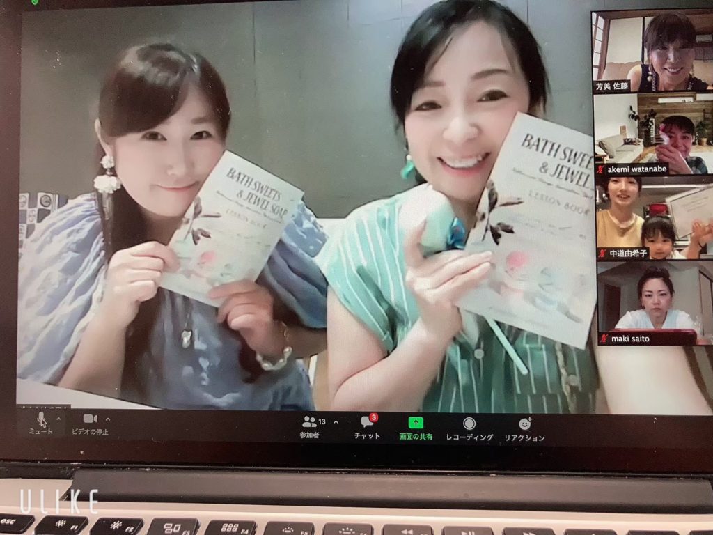 バスボム作り　ワークショップ風景